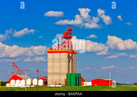 L'élévateur à grain près de la Ville de Southey dans la Qu appelle, Saskatchewan Canada Banque D'Images
