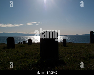 Cimetière chinois de Harling Point à Victoria en Colombie-Britannique, un lieu historique national au Canada Banque D'Images