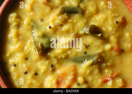 Menthi Pappu est un aliment nutritif andhra dal recette composée de toor dal et feuilles de methi Banque D'Images