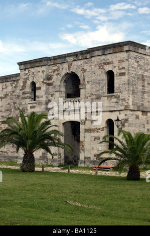 Tiré d'un ancien entrepôt dans la cour d'avitaillement, Royal Naval Dockyard, Bermudes Banque D'Images