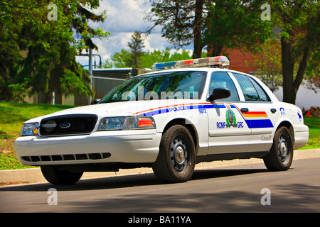 Voiture de police à l'École de la GRC dans la ville de Regina Saskatchewan Canada Banque D'Images