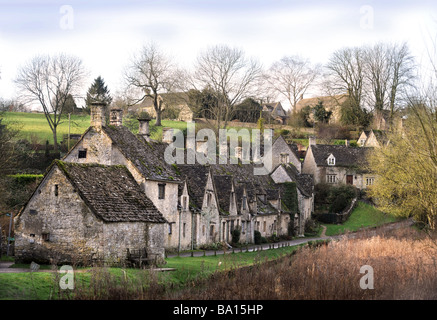 ARLINGTON ROW EN BIBURY GLOUCESTERSHIRE UK Banque D'Images