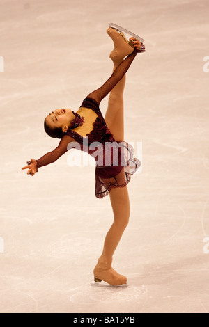 Mao Asada JPN concurrentes dans les dames gratuitement à l'édition 2009 des Championnats du monde de patinage artistique Banque D'Images