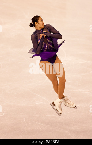 Miki Ando JPN concurrentes dans les dames gratuitement à l'édition 2009 des Championnats du monde de patinage artistique Banque D'Images
