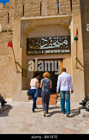 Le musée de Dubaï à Bur Dubai Banque D'Images