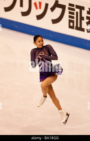Miki Ando JPN concurrentes dans les dames gratuitement à l'édition 2009 des Championnats du monde de patinage artistique Banque D'Images