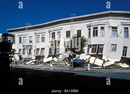 Bâtiment endommagé dans SF 1989 séisme Banque D'Images