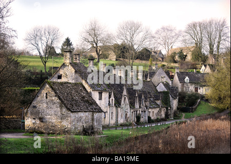 ARLINGTON ROW EN BIBURY GLOUCESTERSHIRE UK Banque D'Images