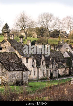 ARLINGTON ROW EN BIBURY GLOUCESTERSHIRE UK Banque D'Images
