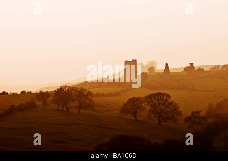 Soir sur Hadleigh Castle Country Park dans l'Essex. Photo par Gordon 1928 Banque D'Images