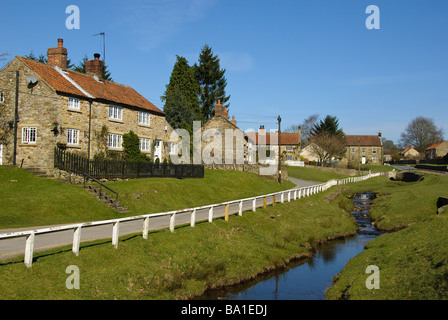 Hutton le Hole village dans le North York Moors. Banque D'Images