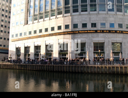 Le bâtiment à Reuters 30 Colonnade sud à Canary Wharf, Londres Banque D'Images