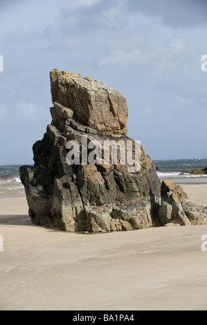 Geiraha Traigh (plage) Garry Tolsta côte est de l'île de Lewis les Western Isles Ecosse Europe Mars Banque D'Images