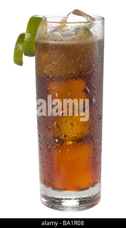 Cocktail Cuba Libre(chemin) Banque D'Images