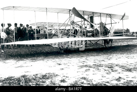 Wright Flyer Vols d'essai à Fort Myer, VA, USA Banque D'Images