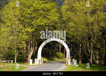 Passerelle à Moran State Park - Orcas Island, Washington Banque D'Images