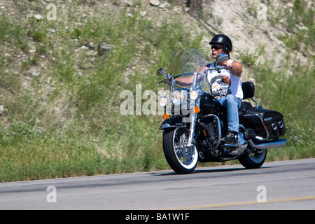 Manèges motard Black Hills du Dakota du Sud 14 Alternative route USA Banque D'Images