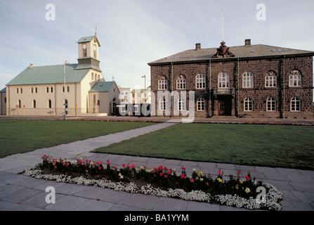 Elk125 4175 Islande Reykjavik Alting Parlement 1881 Banque D'Images