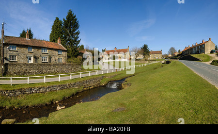 Hutton le Hole village dans le North York Moors. Banque D'Images