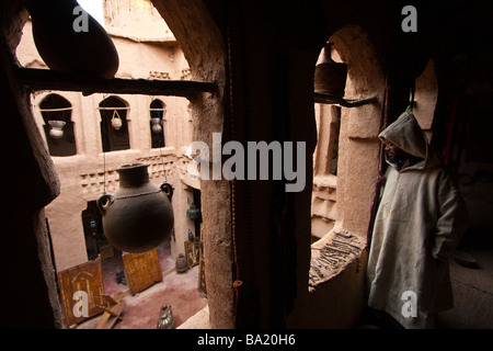 Kasbah à Village d'Amezrou Zagora le Maroc en Banque D'Images