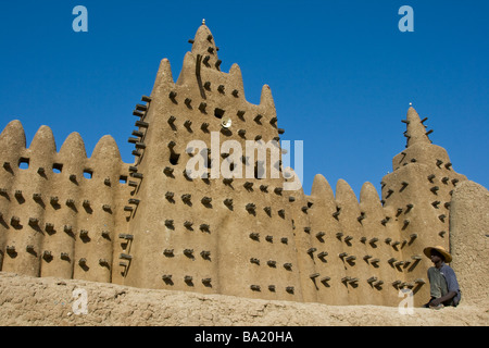 La Grande Mosquée de Djenné au Mali Site du patrimoine mondial de l'UNESCO Banque D'Images