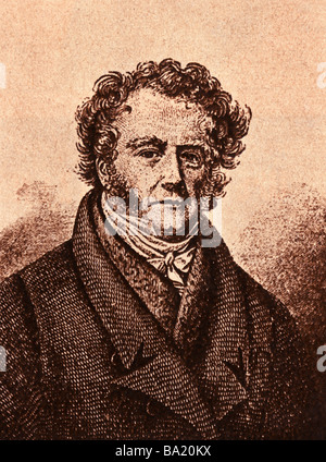Vidocq, Eugène François, 24.7.1775 - 11.5.1857, et pénale française criminalist, portrait, gravure sur cuivre, 19e siècle, foun Banque D'Images