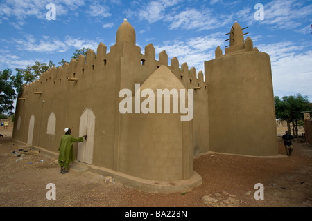 Mosquée de Sanga dans le pays Dogon au Mali Banque D'Images