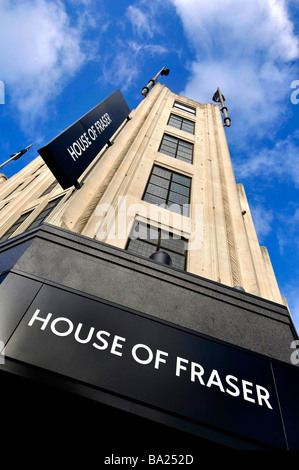 'House of Fraser' department store à Oxford Street, Londres, Grande-Bretagne UK Banque D'Images