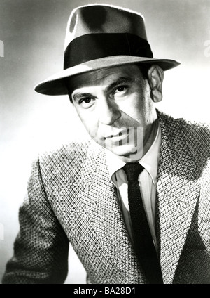 Années 1950 DRAGNET s/60s US police TV série avec Jack Webb comme le Sergent Joe Friday. Il a également produit les programmes. Banque D'Images