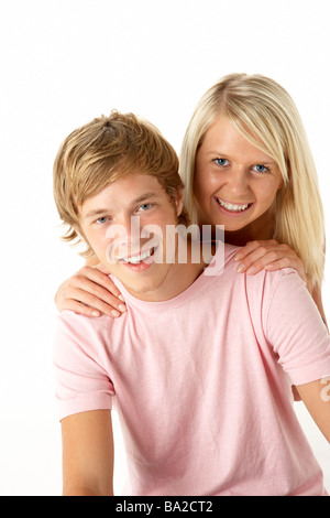 La mère et le fils heureux ensemble Banque D'Images