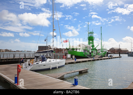 Haslar Marina et à l'état lège, Gosport, Hampshire Banque D'Images