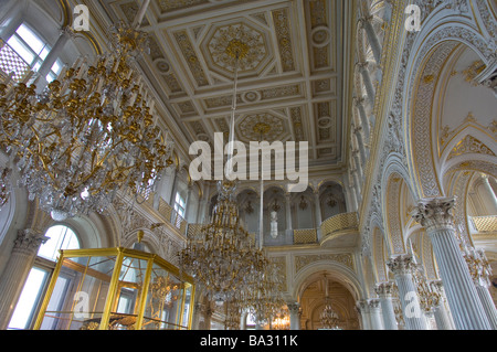 La salle du pavillon de l'Ermitage. Saint Petersburg, Russie. Banque D'Images