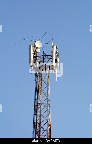 L'antenne de communication. Banque D'Images