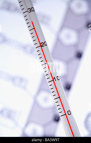 Thermomètre close up Banque D'Images