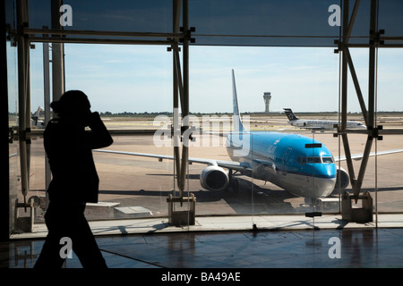 L'aéroport El Prat de Llobregat Barcelone Espagne Banque D'Images