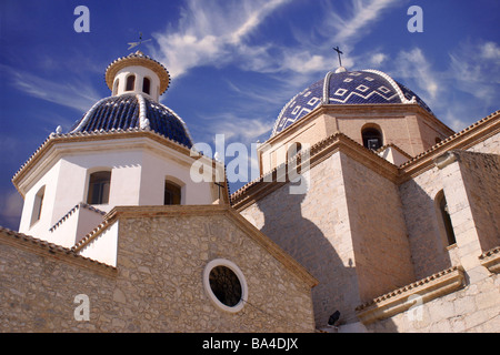 L'église de la Virgen del Consuelo Altea Alicante Espagne Banque D'Images