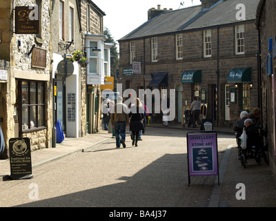 Le centre-ville de Bakewell, Derbyshire. Banque D'Images