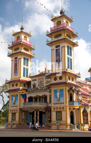 Tay Ninh Caodai Saint-siège dans Tay Ninh Vietnam Banque D'Images