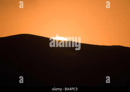 Lever du soleil dans la réserve nationale de Paracas au Pérou Banque D'Images