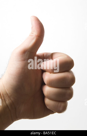 Part Thumbs up sign Banque D'Images