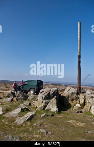 Au large de terrain à Stanage pole Banque D'Images