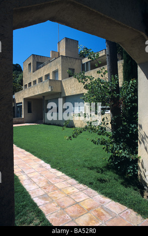 Ou moderniste cubiste maison ou villa de Noailles (1924), Hyères, Var, Provence, France Banque D'Images