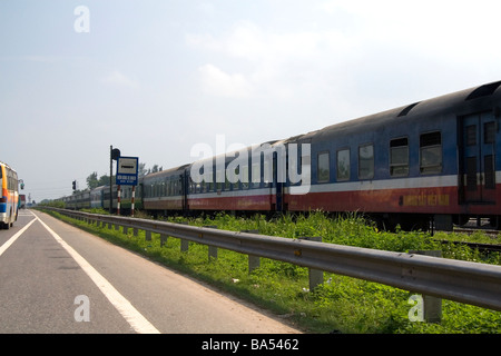 Réunification Express Railway près de Vietnam Quang Tri Banque D'Images