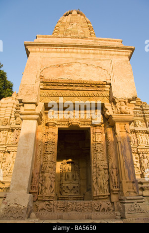 Parsvanath Temple Khajuraho Site du patrimoine mondial de l'état de Madhya Pradesh en Inde du Nord Asie Banque D'Images