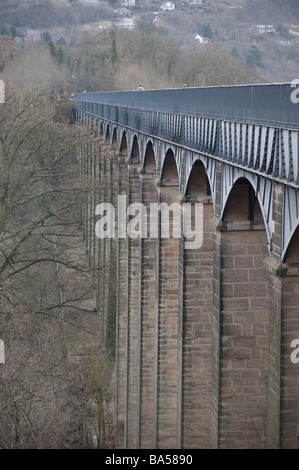 Pays de Galles - canal de Pontcysyllte Aqueduct Canal Llangollen Denbighshire Banque D'Images