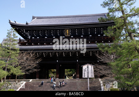 Temple de Chion-in, le san-mon gate à Kyoto est le plus grand temple gate au Japon Banque D'Images