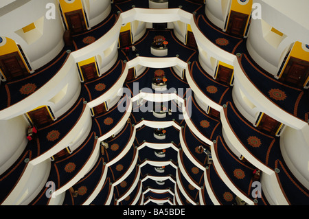 À l'intérieur de l'hôtel Burj-Al-Arab, Dubaï Banque D'Images