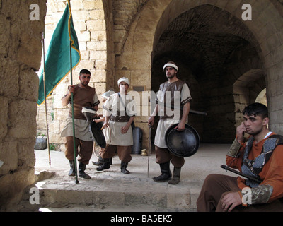 Krak des Chevaliers Château Qala At Al Hosn SYRIE Castillo del Crac de los Caballeros SIRIA Banque D'Images