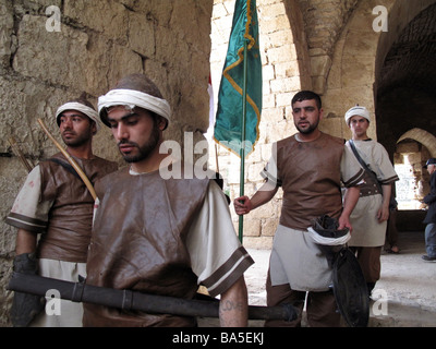 Krak des Chevaliers Château Qala At Al Hosn SYRIE Castillo del Crac de los Caballeros SIRIA Banque D'Images