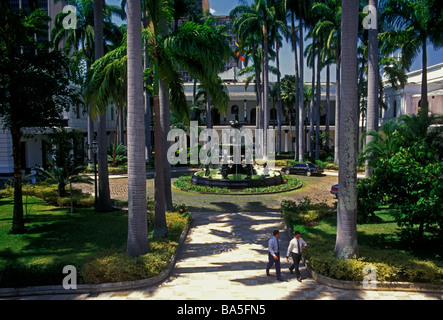 Capitole national, Congrès national, haute cour, bâtiment du gouvernement, la Plaza Bolivar, ville de Caracas, Caracas, Venezuela, capital district Banque D'Images
